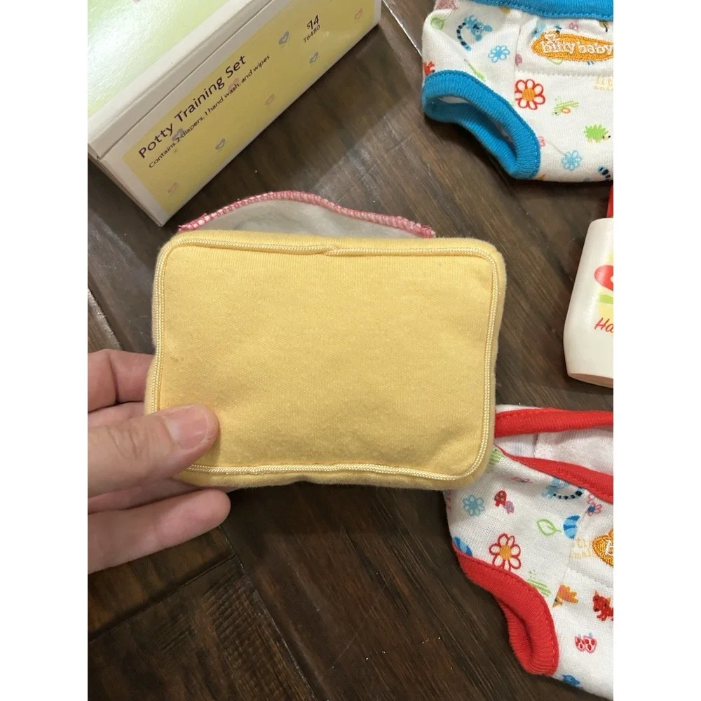 American Girl Bitty Potty Training Set diapers (training pants) hand soap wipes